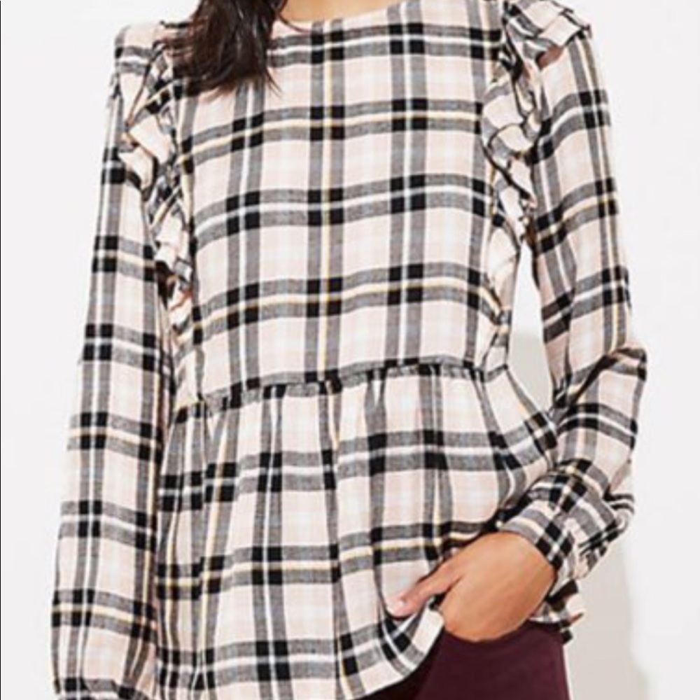 Loft peplum top